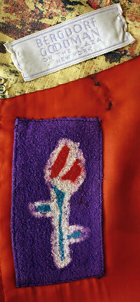 Housecoat, Bergdorf Goodman (American, founded 1899), silk, linen, American