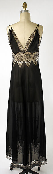 Nightgown, synthetic fiber, American
