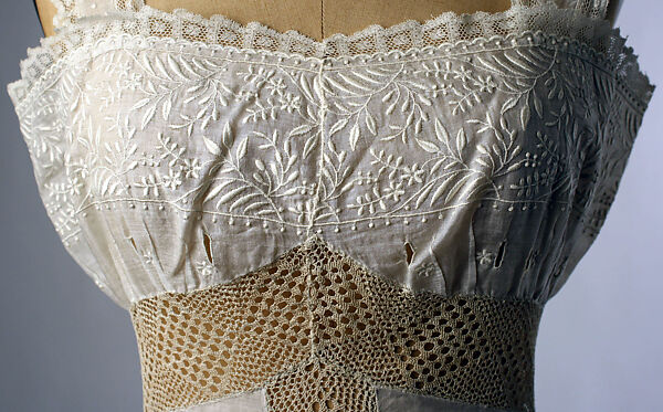 Petticoat, cotton, probably French