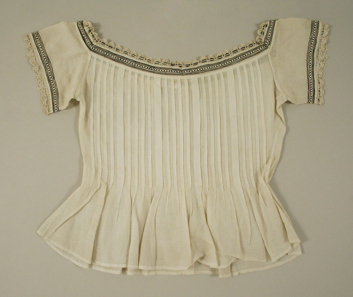 Blouse, flax, American