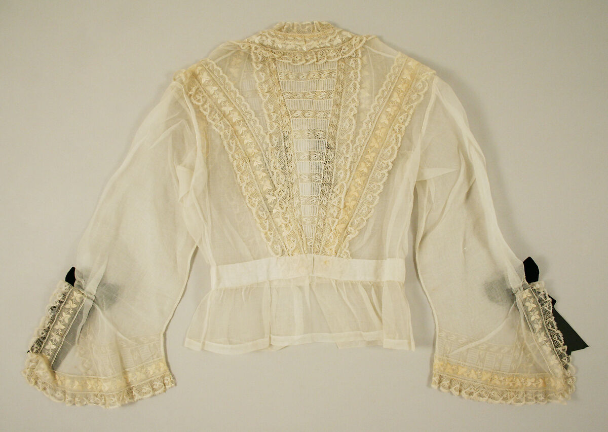 Blouse, cotton, silk, French
