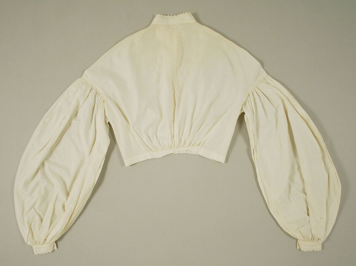 Bodice, cotton, American or European