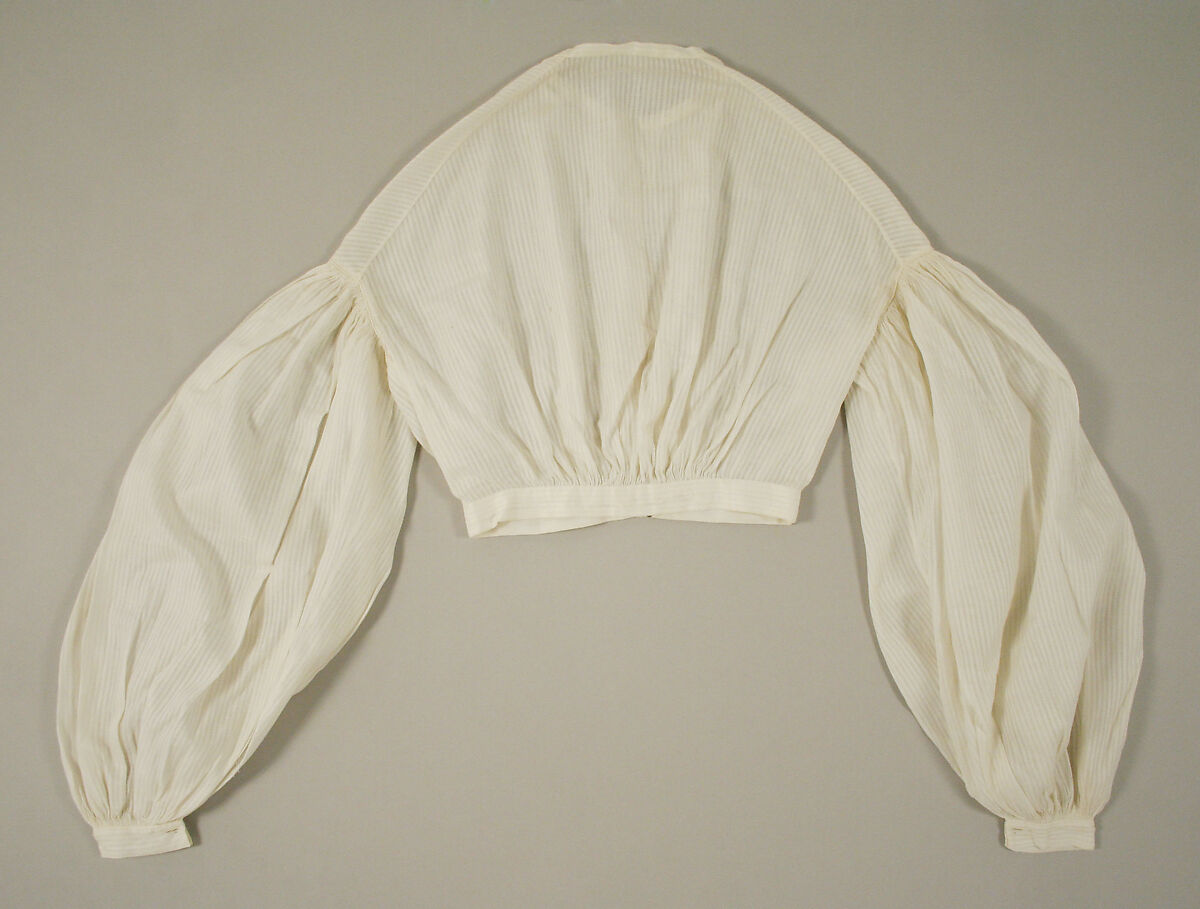 Bodice, cotton, American