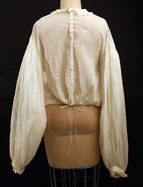 Shirtwaist, cotton, American or European