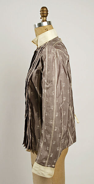 Shirtwaist, silk, linen, American