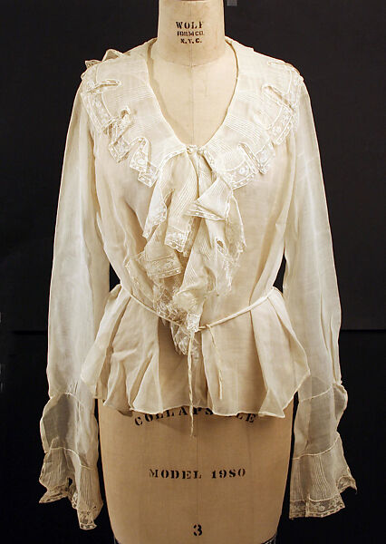 Blouse, cotton, American or European 