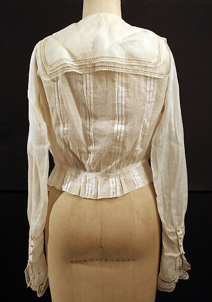 Blouse, cotton, American