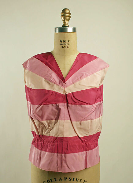 Blouse, Mainbocher (French and American, founded 1930), silk, American 