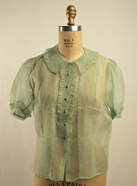 Blouse, silk, French 