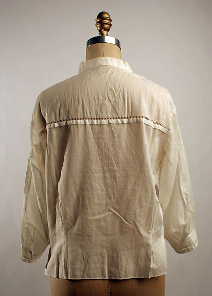 Blouse, cotton, probably French
