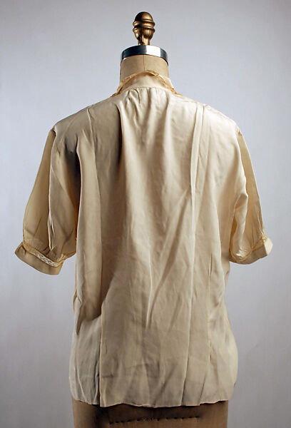 Blouse, silk, probably French