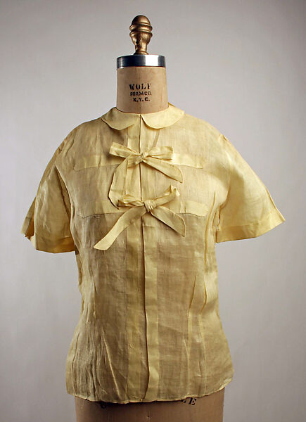 Blouse, linen, French 