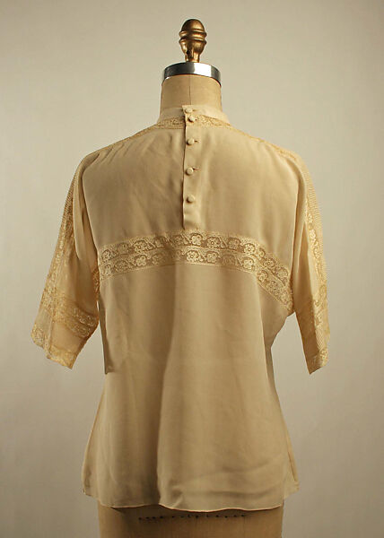 Blouse, silk, cotton, French
