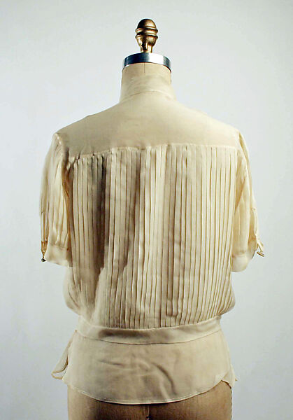 Blouse, silk, probably French