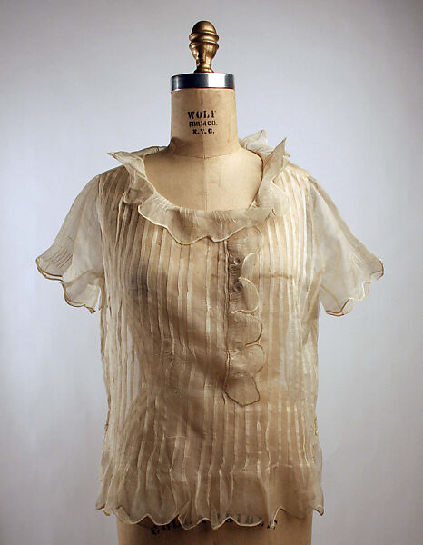 Blouse, Franklin Simon &amp; Co. (American, founded 1902), cotton, French 