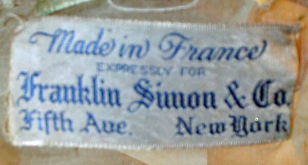 Blouse, Franklin Simon &amp; Co. (American, founded 1902), cotton, French