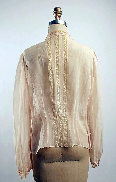 Blouse, silk, cotton, French