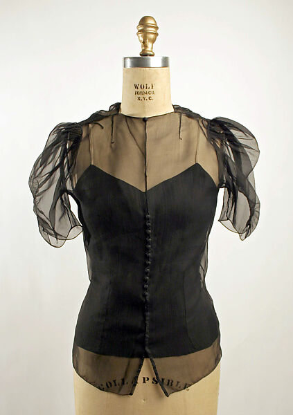 Cocktail blouse, Saks Fifth Avenue (American, founded 1924), silk, American 