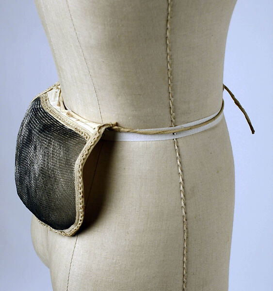 Bustle, cotton, probably American