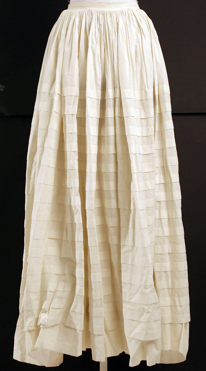 Petticoat, cotton, American or European 