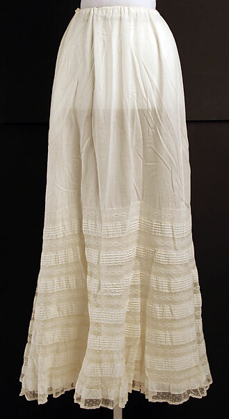 Underskirt, cotton, American or European 