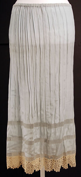 Underskirt, silk, American or European 