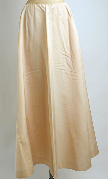 Evening ensemble, House of Balenciaga (French, founded 1937), silk, simulated pearls, French
