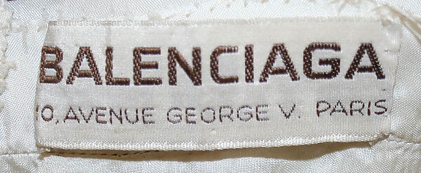 Evening ensemble, House of Balenciaga (French, founded 1937), silk, simulated pearls, French