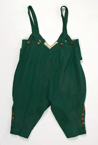 Riding ensemble, wool, leather, cotton, French
