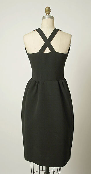 Dinner ensemble, House of Balenciaga (French, founded 1937), wool, silk, metal, French