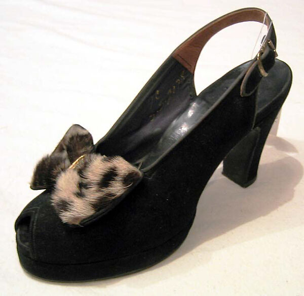 Sandals, Dominick LaValle, suede, fur, American