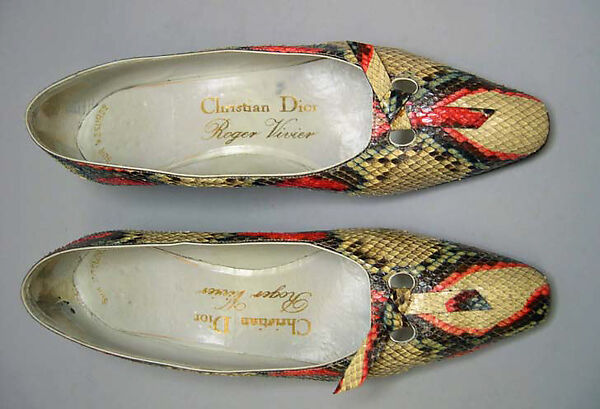 Shoes, House of Dior (French, founded 1946), leather, French