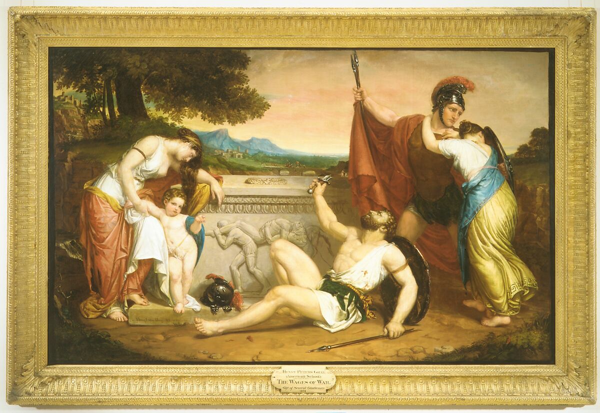 The Wages of War, Henry Peters Gray (American, New York 1819–1877 New York), Oil on canvas, American