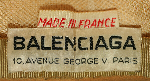 Hat, House of Balenciaga (French, founded 1937), leather, French