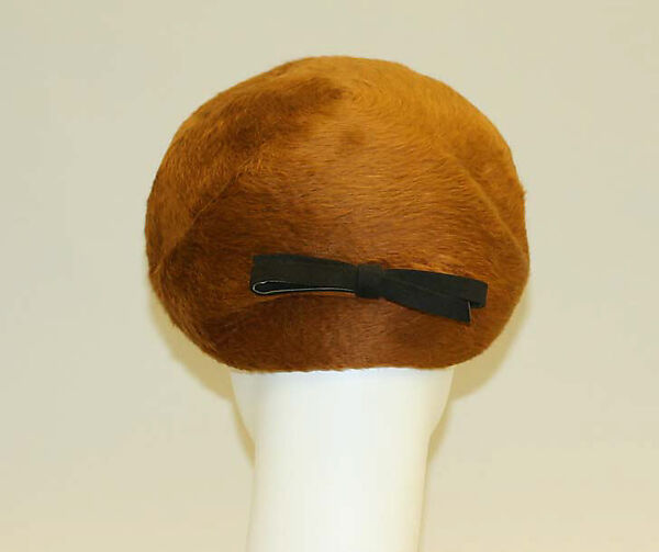 Cloche, House of Balenciaga (French, founded 1937), wool, leather, French