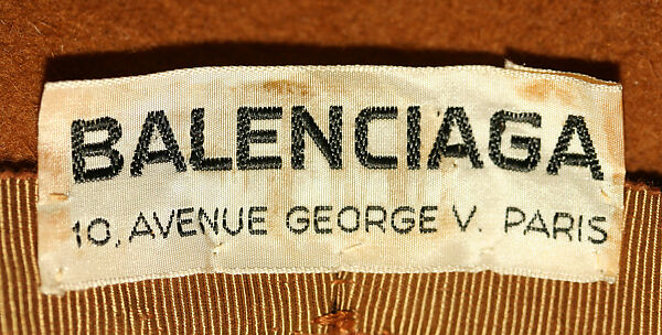 Cloche, House of Balenciaga (French, founded 1937), wool, leather, French