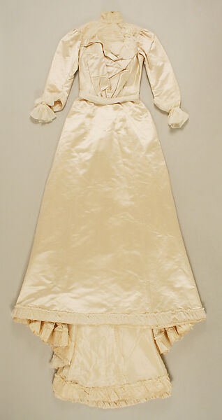 Wedding dress, Arnold Constable &amp; Company (American), silk, American 