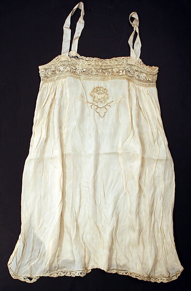Wedding ensemble, silk, cotton, glass, wax, American