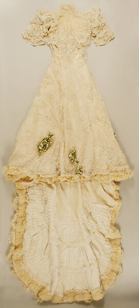 Wedding ensemble, (a) Jacques Doucet (French, Paris 1853–1929 Paris), cotton, silk, wax, French 