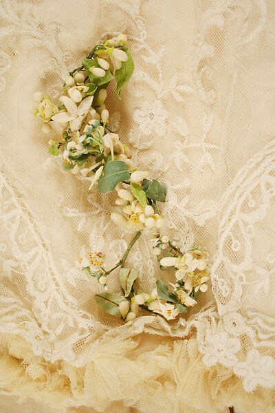 Wedding ensemble, (a) Jacques Doucet (French, Paris 1853–1929 Paris), cotton, silk, wax, French