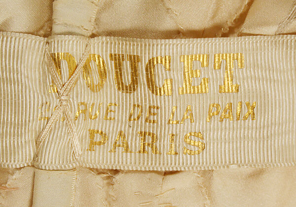 Wedding ensemble, (a) Jacques Doucet (French, Paris 1853–1929 Paris), cotton, silk, wax, French