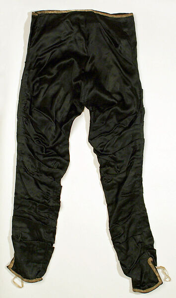 Jodhpurs, silk, metallic thread, American