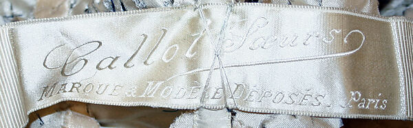 Evening dress, Callot Soeurs (French, active 1895–1937), silk, cotton, metallic thread, metal beads, French