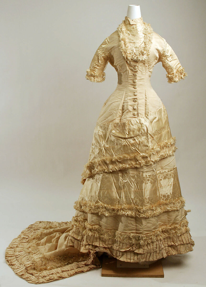 Wedding dress, SIlk, American 