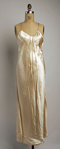 Wedding ensemble, Best &amp; Co. (American, 1879–1969), silk, cotton, wax, American