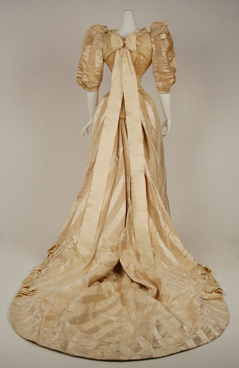 Wedding dress, Fox, silk, cotton, American