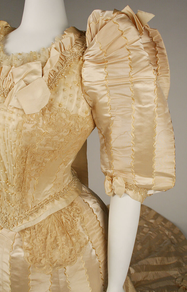 Wedding dress, Fox, silk, cotton, American