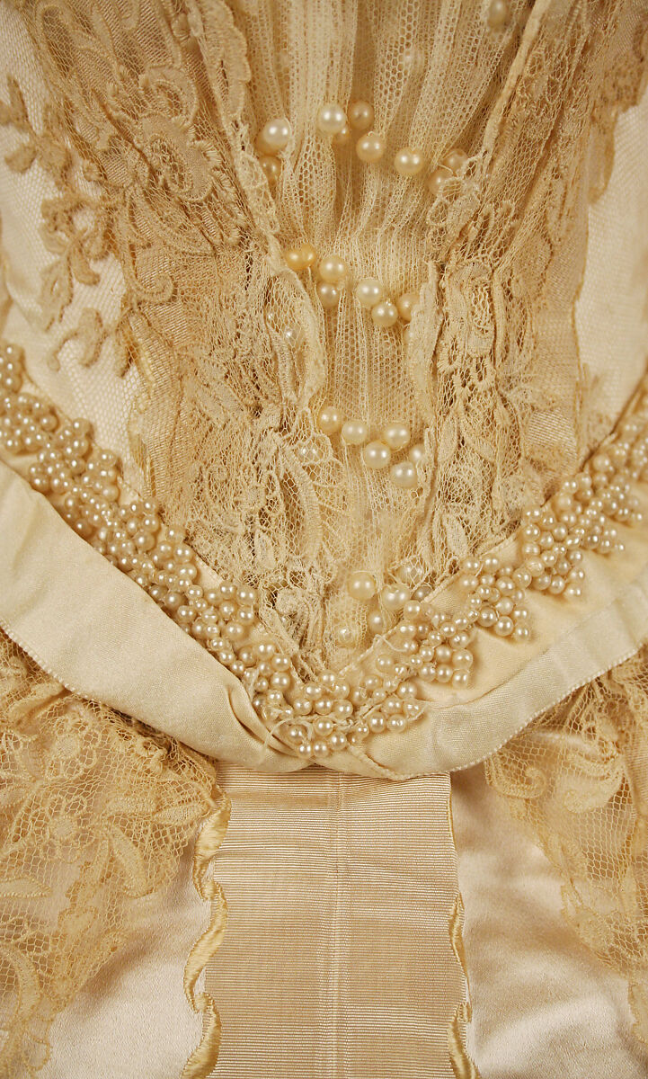 Wedding dress, Fox, silk, cotton, American