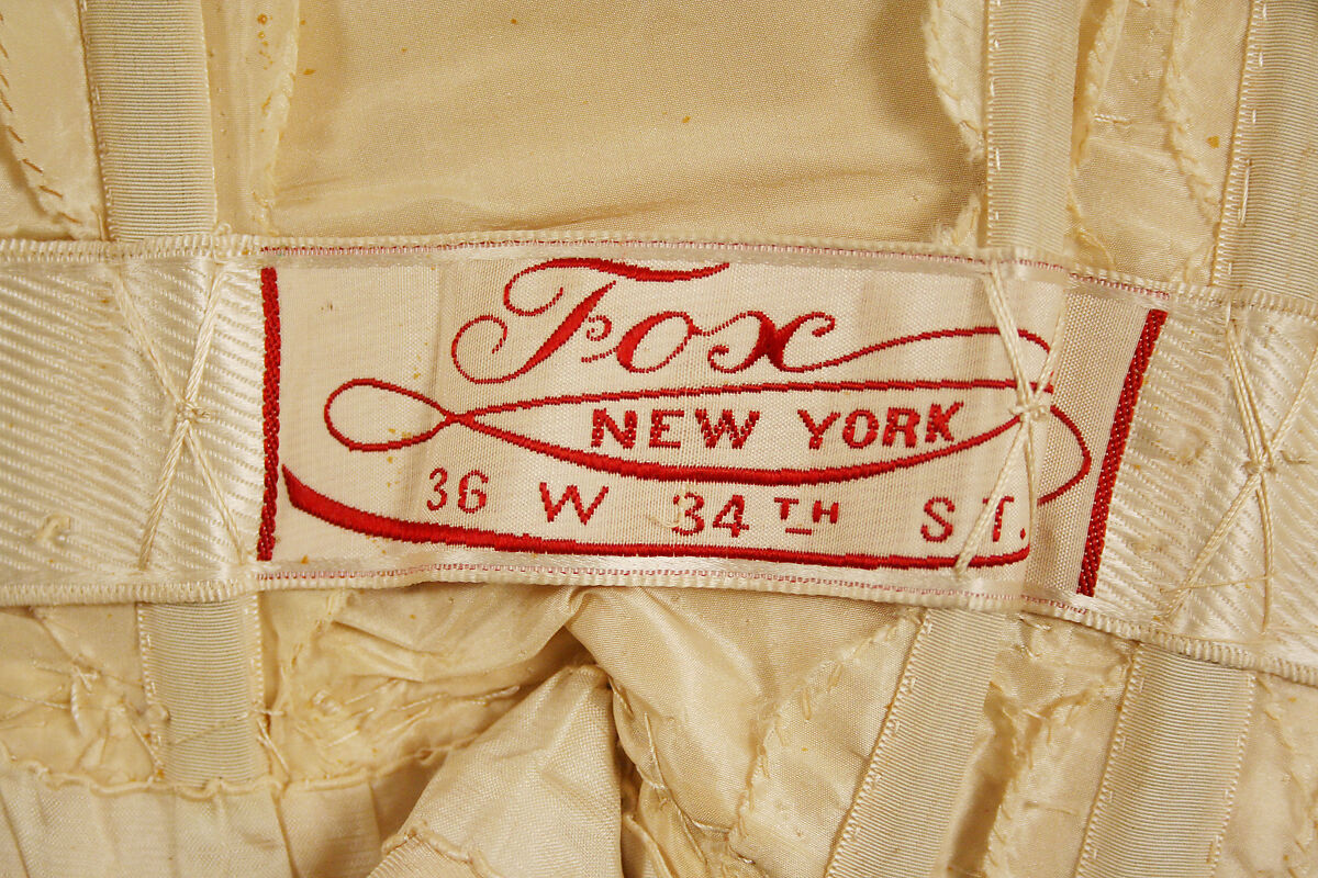 Wedding dress, Fox, silk, cotton, American