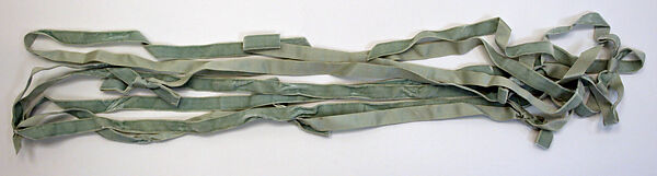 Wedding ensemble, silk, American